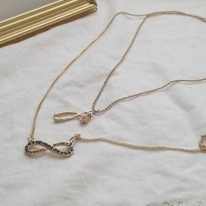Layered gold necklace